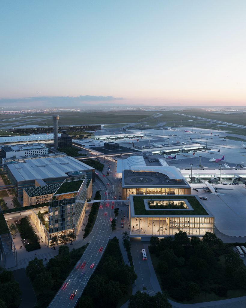 Airport render by monolot