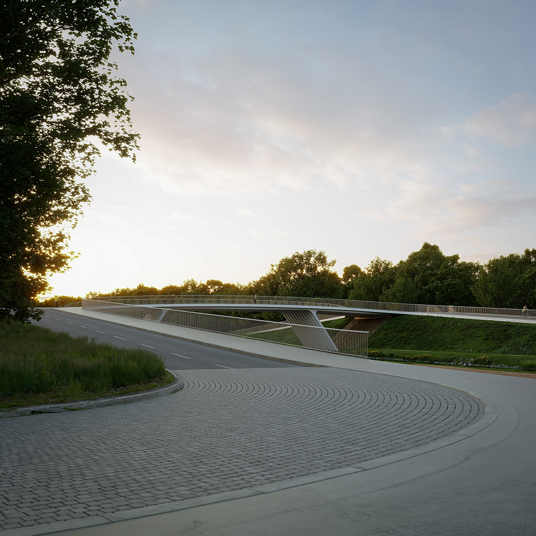 visualization of a footbridge by monolot