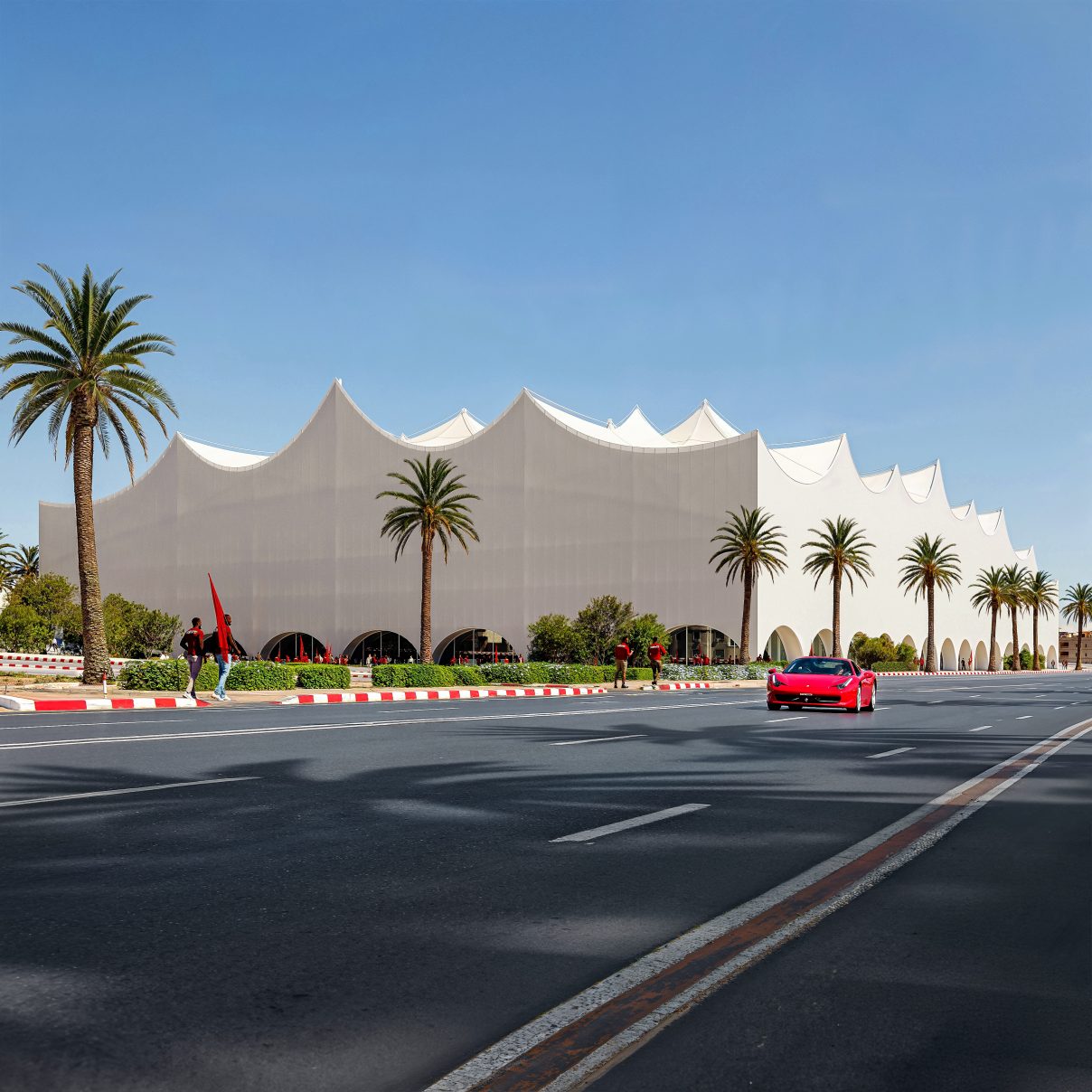 basketball arena in morocco archviz